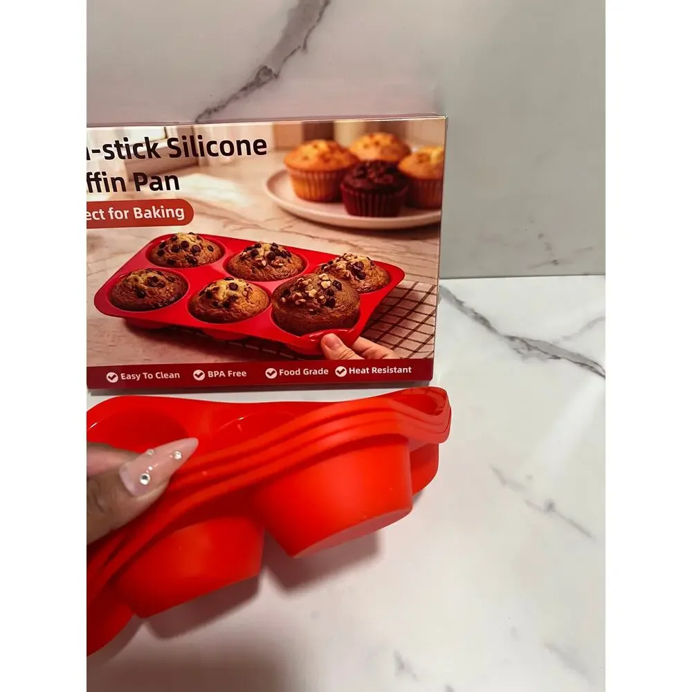 Non-Silicone Baking Form Mold Muffin Pan 3-Pack Brand New